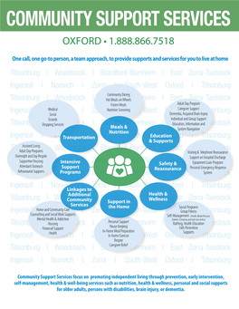 Community Support Services Oxford • 1.888.866.7518