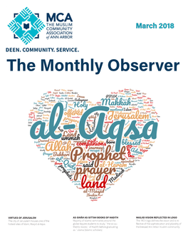 DEEN. COMMUNITY. SERVICE. the Monthly Observer