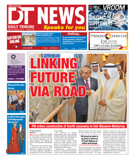 PM Orders Construction of Fourth Causeway to Link Manama-Muharraq