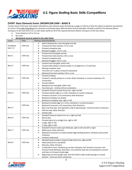 Figure Skating Basic Skills Competitions