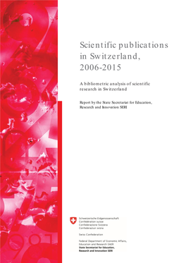 Scientific Publications in Switzerland, 2006-2015