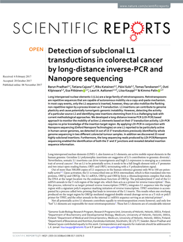 Detection of Subclonal L1 Transductions in Colorectal Cancer