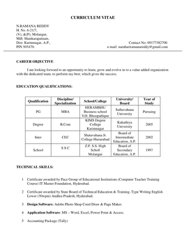 Curriculum Vitae