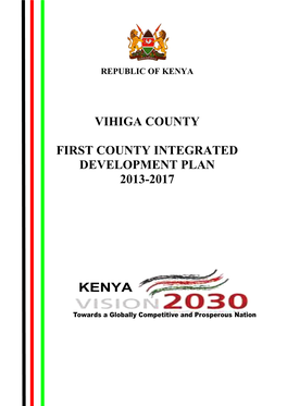 Vihiga County First County Integrated Development