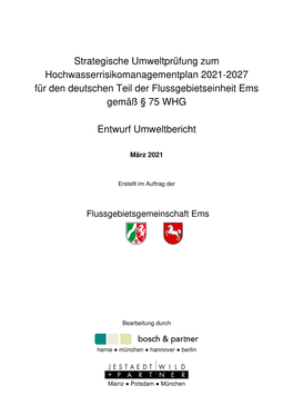 Umweltbericht Zum HWRM-Plan Ems 2021