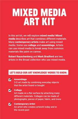 Mixed Media Art Kit