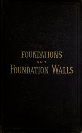 Foundations and Foundation Wa