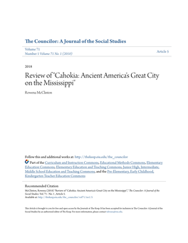 Cahokia: Ancient America's Great City on the Mississippi