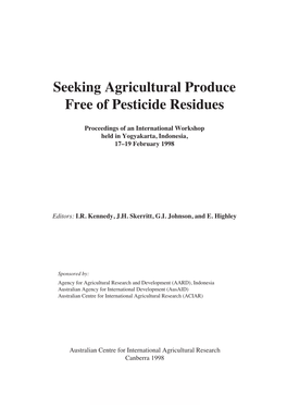 Seeking Agricultural Produce Free of Pesticide Residues