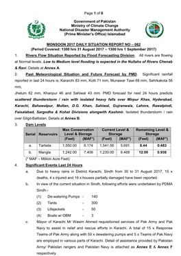 Page 1 of 8 Government of Pakistan Ministry of Climate Change