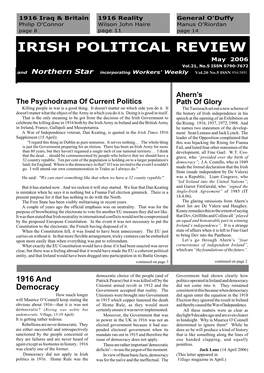 Irish Political Review, May 2006