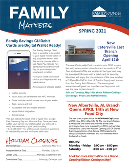 Spring 2021 Newsletter