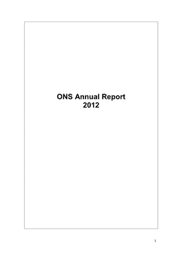 ONS Annual Report 2012