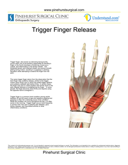 Trigger Finger Release