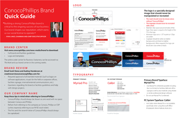 Conocophillips Brand Quick Guide