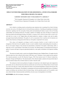 2. Humanities-IMPACT of INDUSTRIALIZATION on SOIL