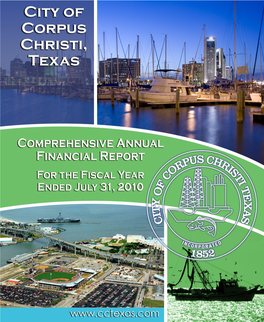 Comprehensive Annual Financial Report for Fiscal Year Ended July 31, 2010