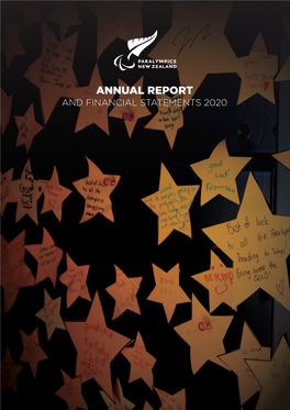 ANNUAL REPORT and FINANCIAL STATEMENTS 2020 the CELEBRATION PROJECT - Wellington