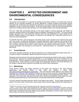 Chapter 3 Affected Environment and Environmental Consequences