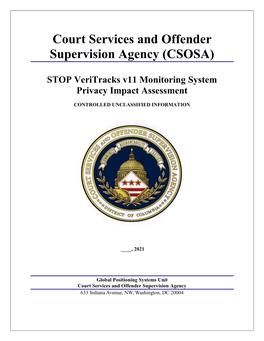 Veritracks Privacy Impact Assessment