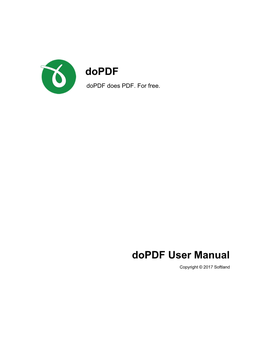 Dopdf Does PDF. for Free