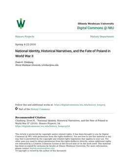 National Identity, Historical Narratives, and the Fate of Poland in World War II