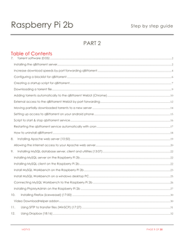 Raspberry Pi 2B Step by Step Guide