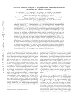 Collective Magnetic Response of Inhomogeneous Nanoisland Feni