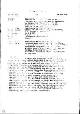 INSTITUTICN Spcns Agency Descriptors Abstract DCCUMENT