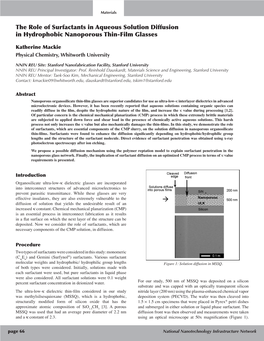 The Role of Surfactants in Aqueous Solution Diffusion in Hydrophobic Nanoporous Thin-Film Glasses