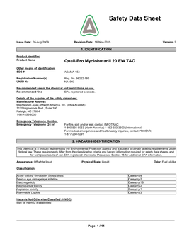 Safety Data Sheet