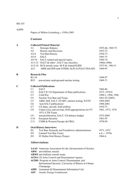 Contents Abbreviations