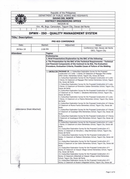 DPWH I ISO -Quallrv MANAGEMENT System Title/ Description=