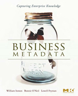 Business Metadata Praise for Business Metadata