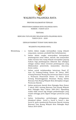 Walikota Palangka Raya