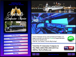 Secrets Limousine Service I-Brochure