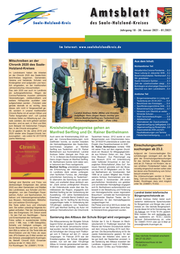 Amtsblatt Des Saale-Holzland-Kreises