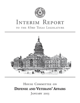 Interim Report to the 83Rd Texas Legislature