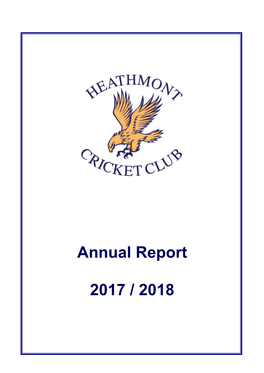 Annual Report 2017 / 2018