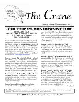 The Crane Volume 52 Number 4 January—February 2012