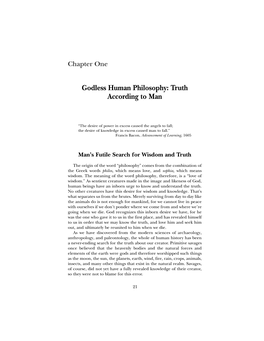 Godless Human Philosophy: Truth According to Man