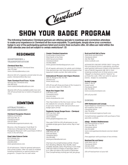 Show Your Badge Program