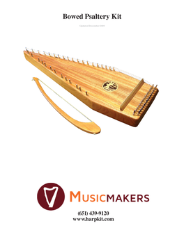 Bowed Psaltery Kit