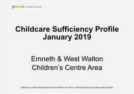 Childcare Sufficiency Profile January 2019