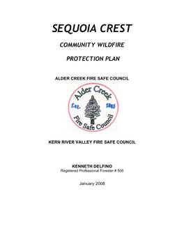 Sequoia Crest Final CWPP