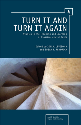 Cultivating Curiosity About the Teaching of Classical Jewish Texts Jon A