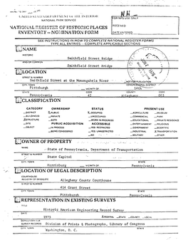 Inventory -- Nomination Form Date Entered