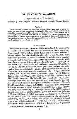 The Structure of Vanadinite