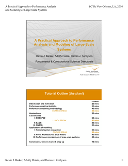 A Practical Approach to Performance Analysis and Modeling of Large-Scale Systems