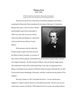Thomas Ford Biography